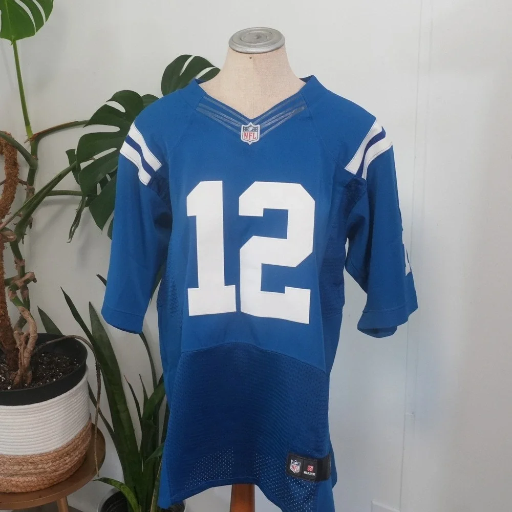 Nike Andrew Luck Indianapolis Colts Jersey Womens 40 Blue NFL‎ On Field 12